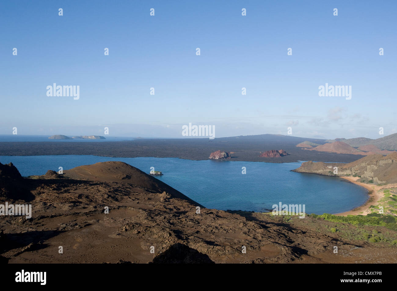 Sullivan Bay, Galapagos-Inseln Stockfoto