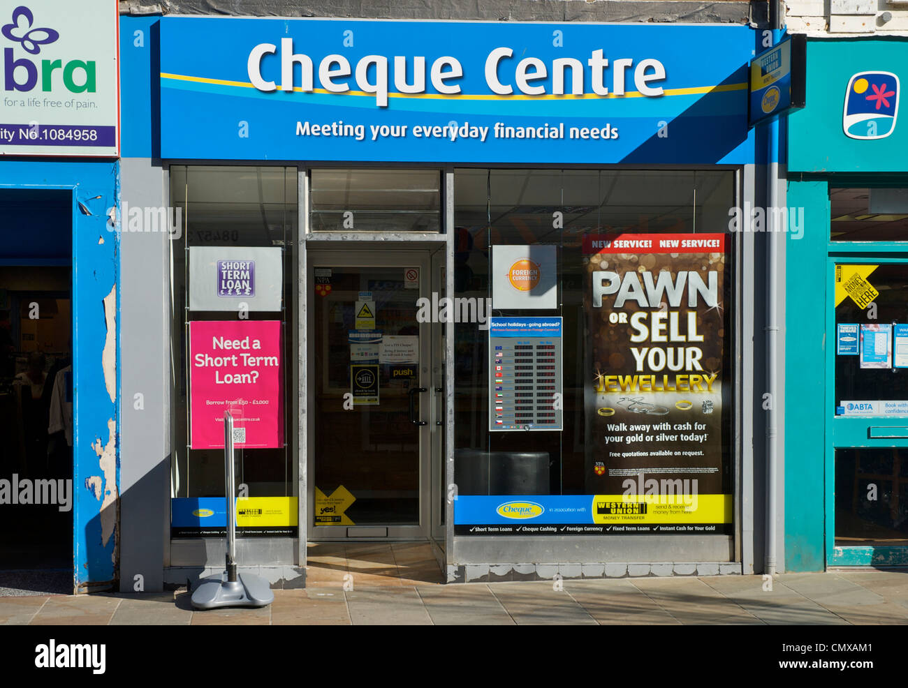 Scheck-Zentrum auf Dalton Road, Furness, Cumbria, England UK Stockfoto