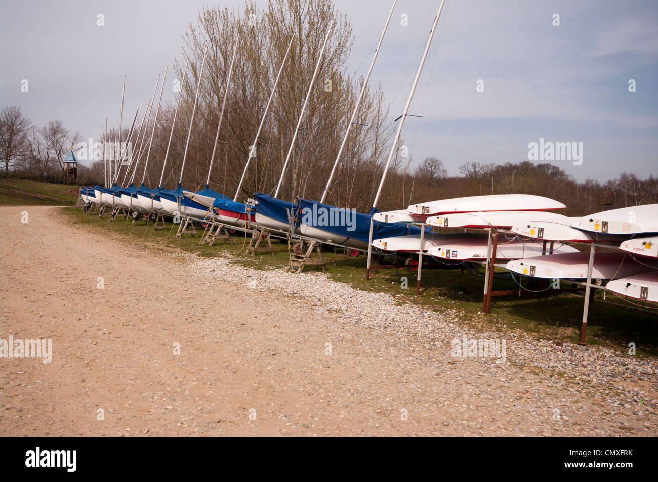 Segeln Jollen Bewl Wasser Reservoir Kent UK Watersport Watersports Stockfoto