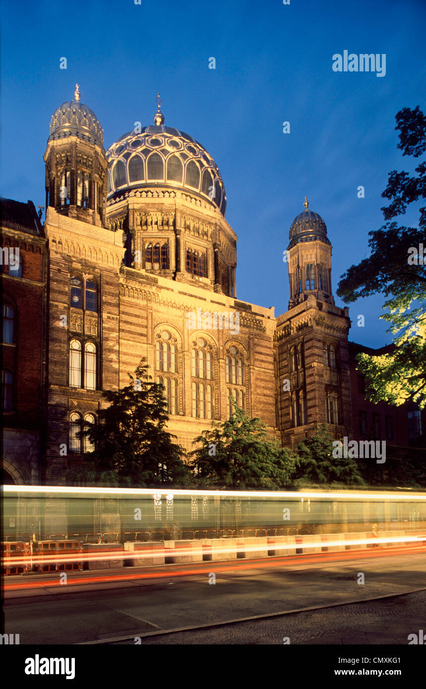 Jüdische Synagoge Oranienburgerstraße, Mitte, Berlin Stockfoto