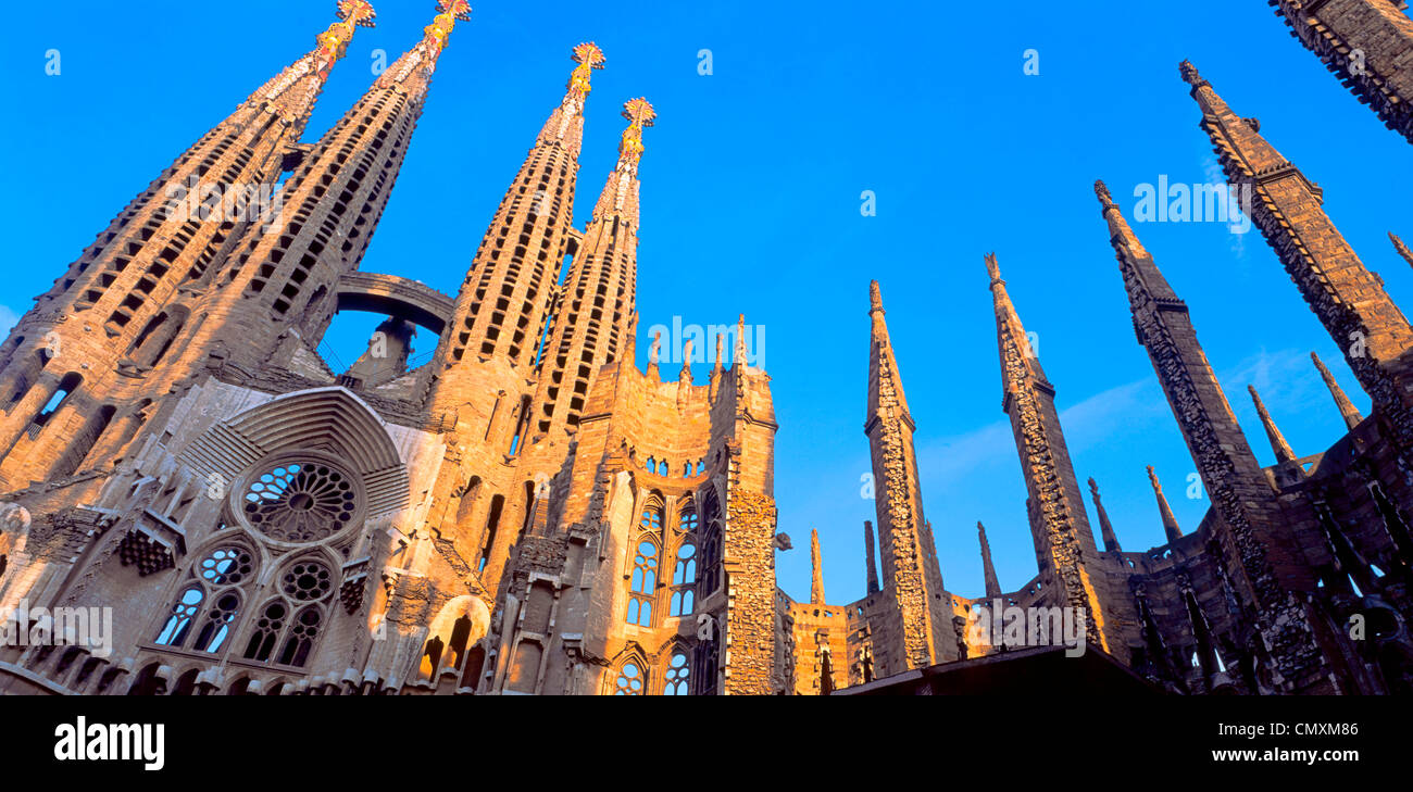 Türme, Sagrada Familia, Barcelona, Spanien Stockfoto