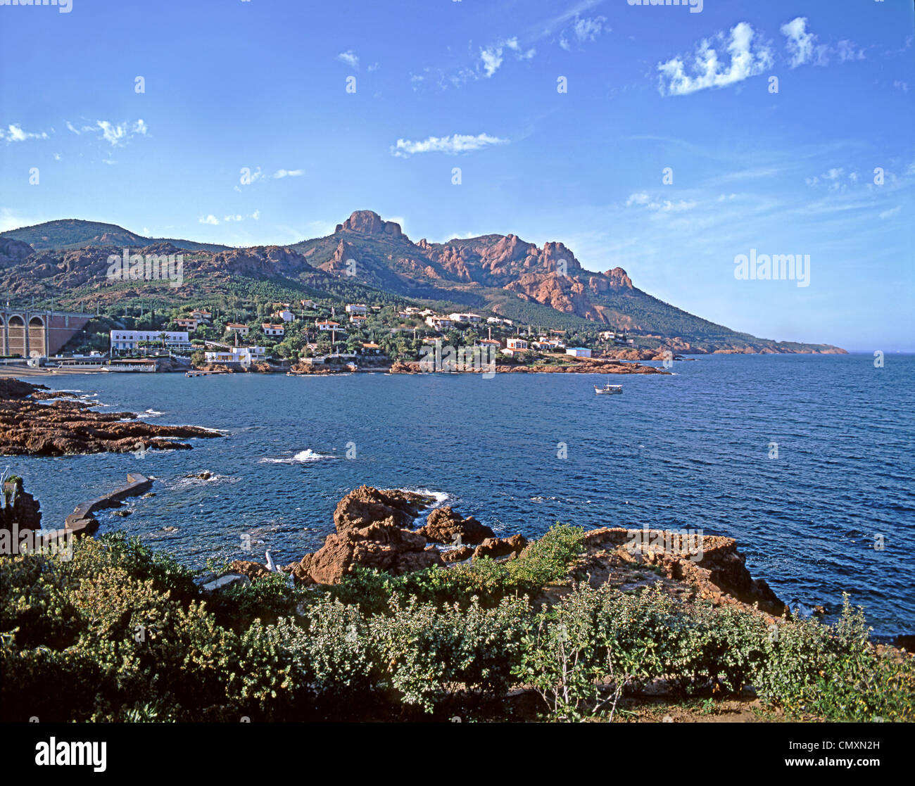 Küste, Corniche d Esterel, Côte d ' Azur, Frankreich Stockfotografie