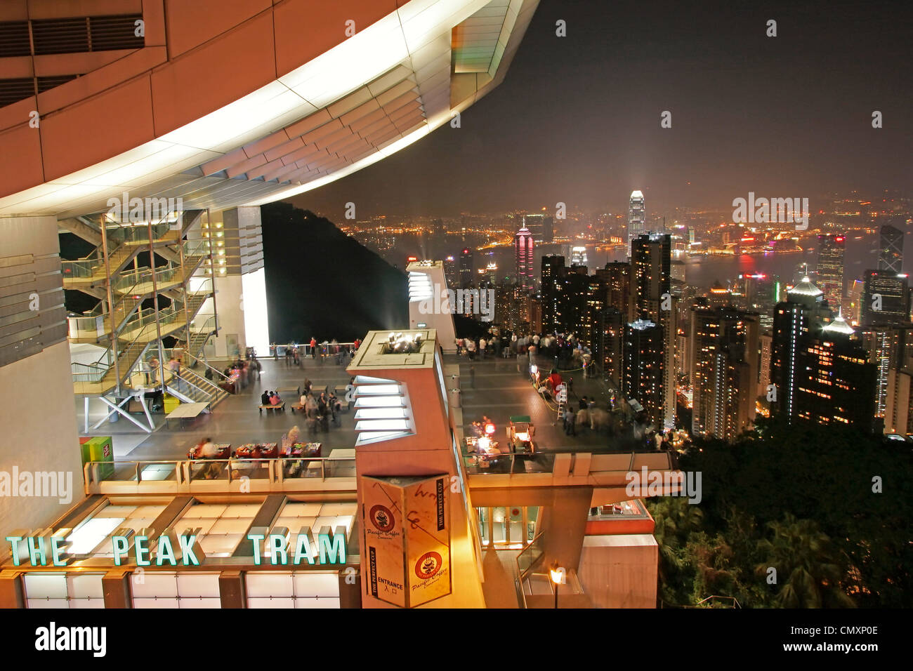 China Hongkong Central, Skyline Stockfoto