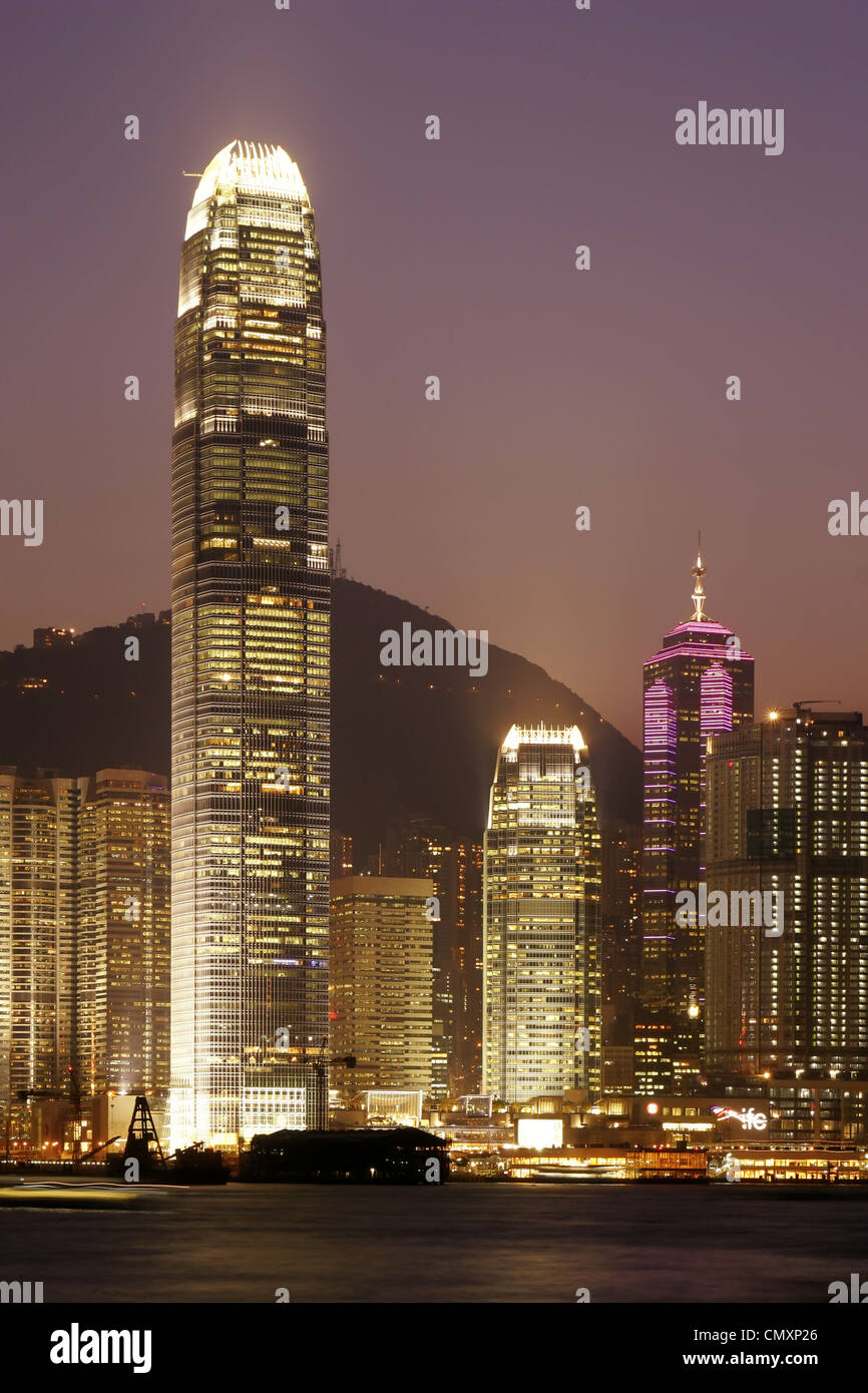 China Central Hong Kong, Skyline, International Finance Center II, Turm Stockfoto