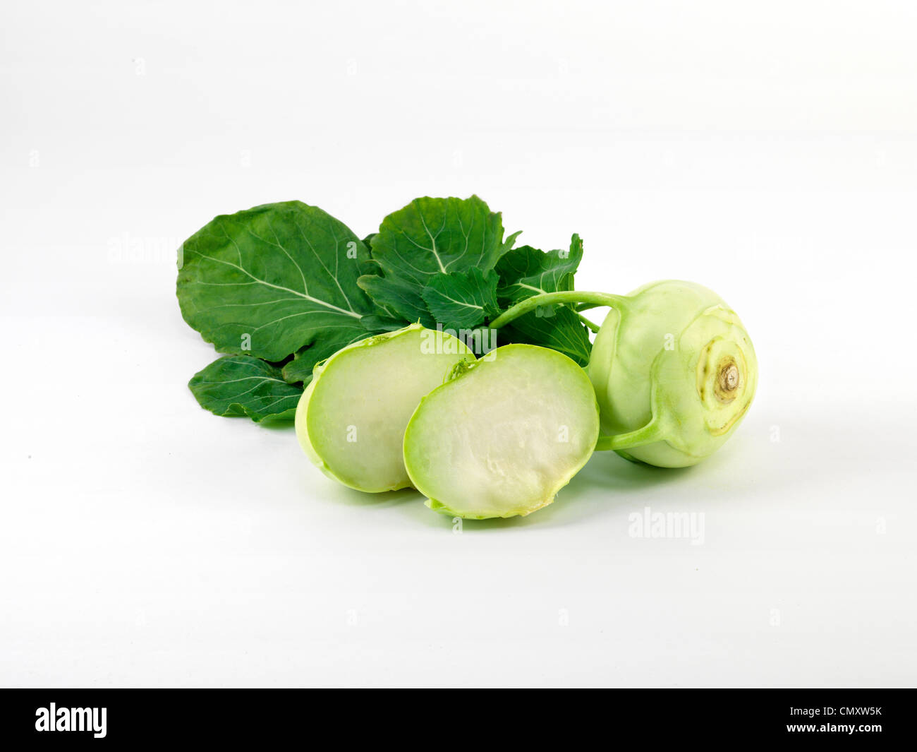 Kohlrabi, Kohlrabi Stockfoto