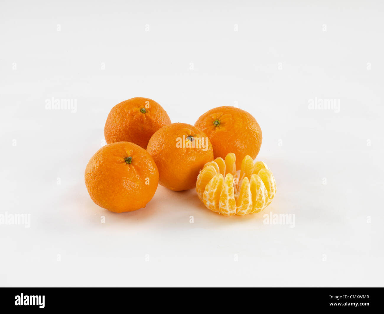 Mandarinen-Studio-Foto Stockfoto