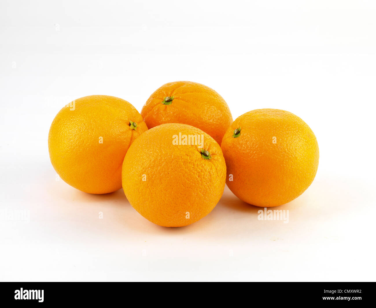 Studio Foto über Orangen Stockfoto