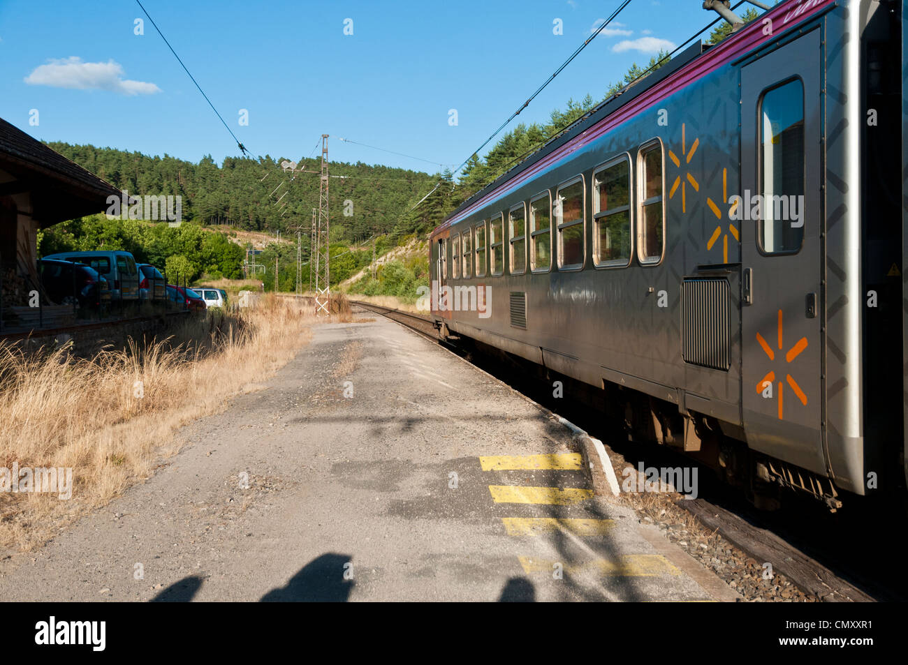 Bahnhof in Aveyron, Frankreich Stockfoto