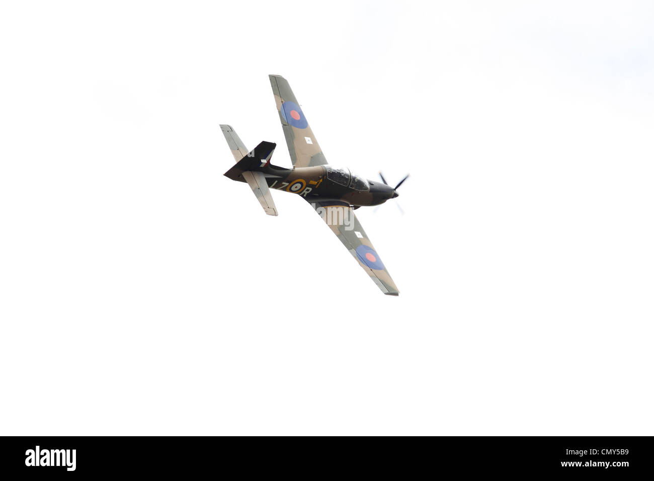 Shorts Tucano ZF171 LZ-R 72 (R) Squadron RAF. c/n: S023/T23, 1 Flying Training School, Royal Air Force RAF Linton-auf-Ouse - spezielle WWII Markierungen für "70. Jahrestag der Luftschlacht um England" Stockfoto