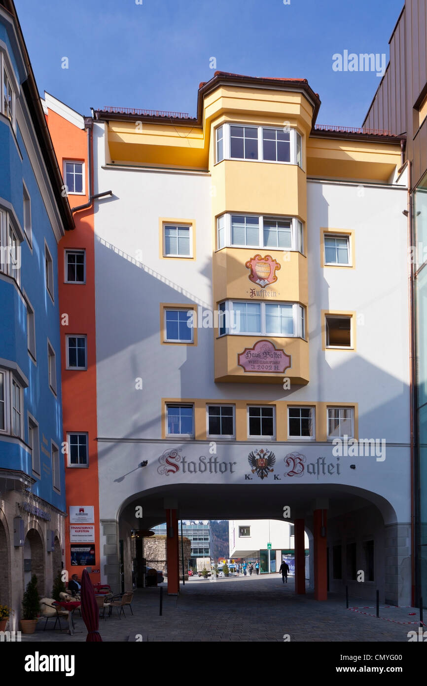 "Bastei" Stadttor; Kufstein, Tirol, Österreich, Europa Stockfoto