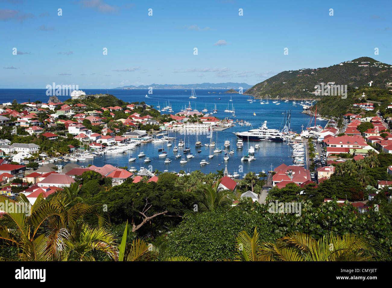 Frankreich, Guadeloupe, St. Barthelemy, Gustavia Stockfoto