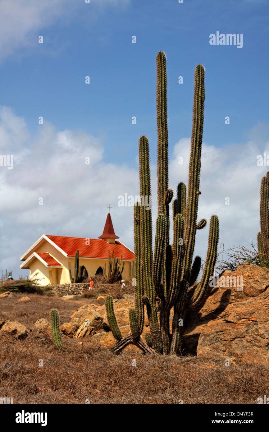 West Indies, Bonaire, Antillen, Aruba, Jeep Abenteuer Safari Tour in Alto Vista Kapelle Stockfoto