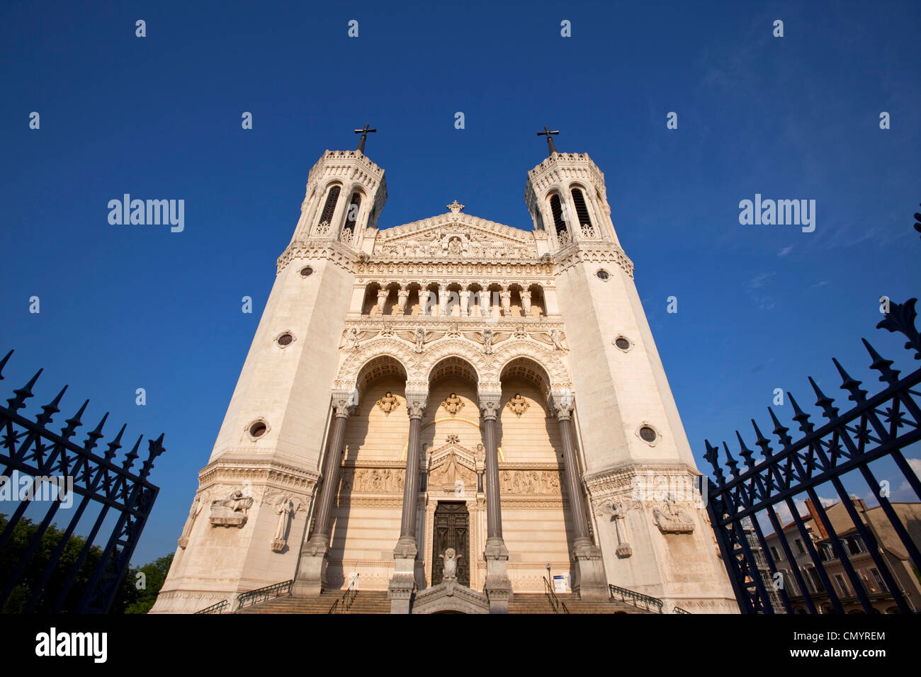Notre Dame de Fourvière, Lyon, Rhone-Alpes, Frankreich Stockfoto