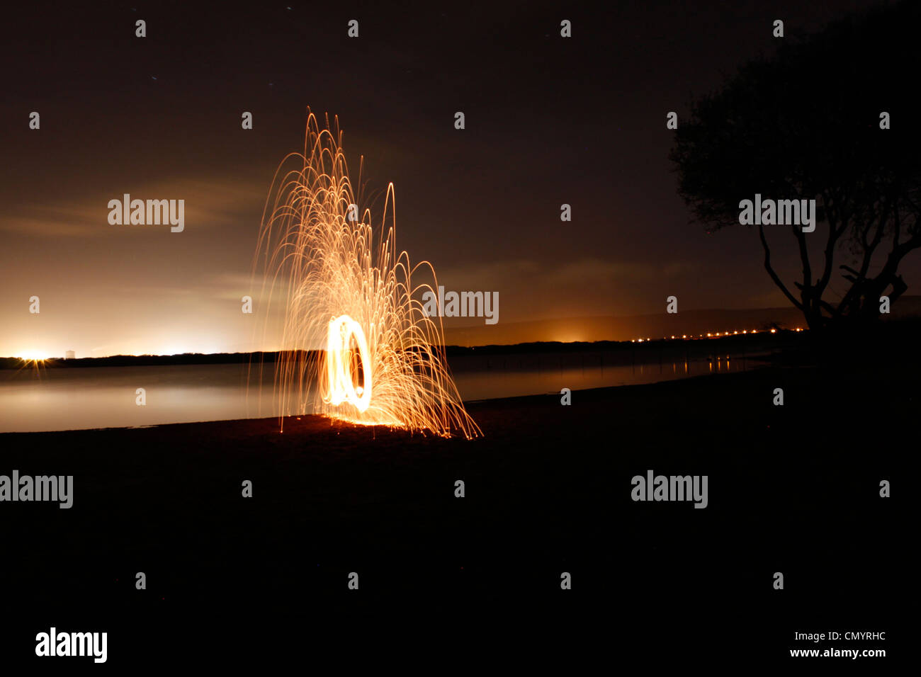 spektakuläre Form einzigartig in Wasser Stockfoto