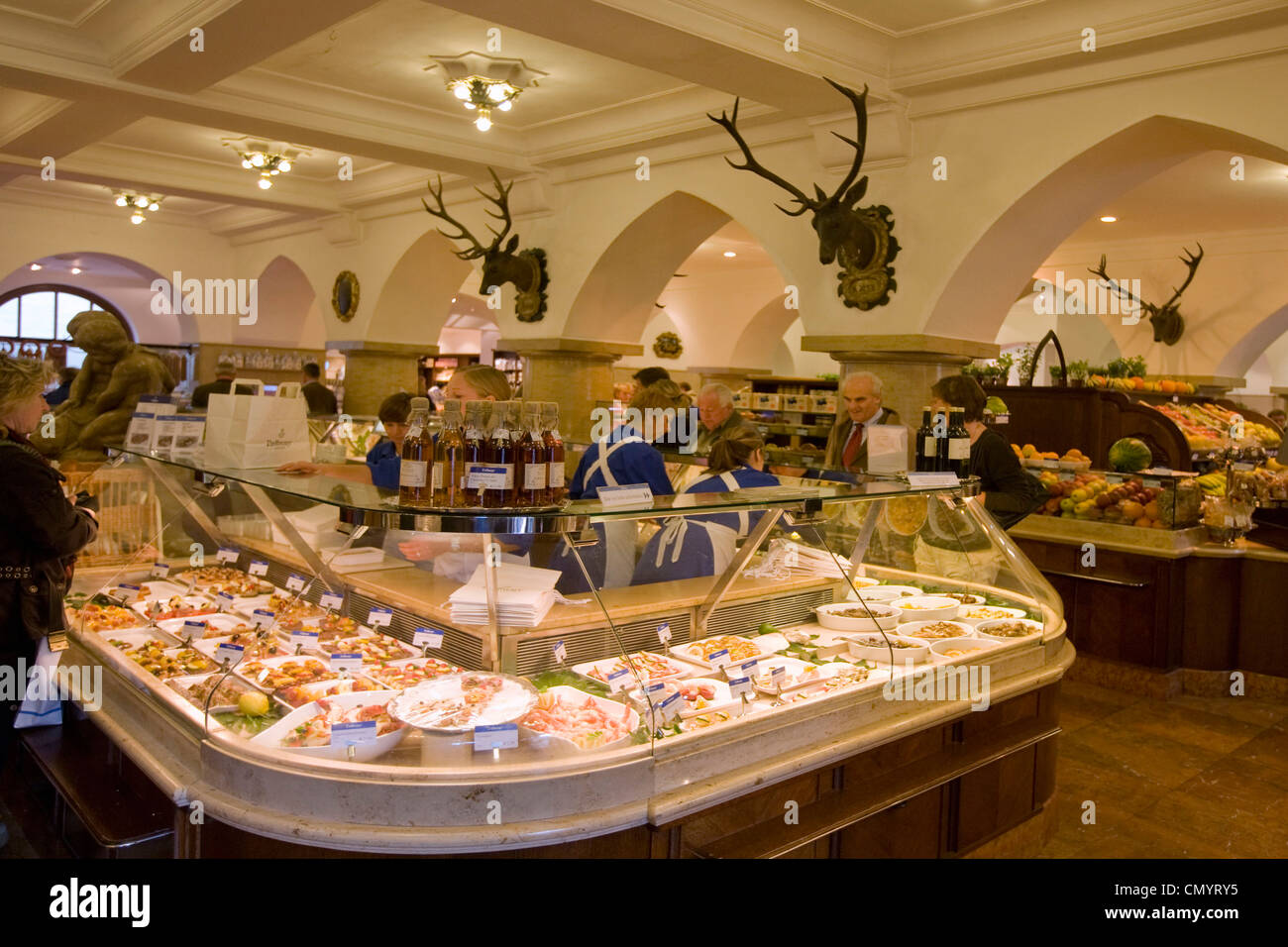 Dahlmeier Feinkost Shop, Kaviar, München, Deutschland Stockfoto