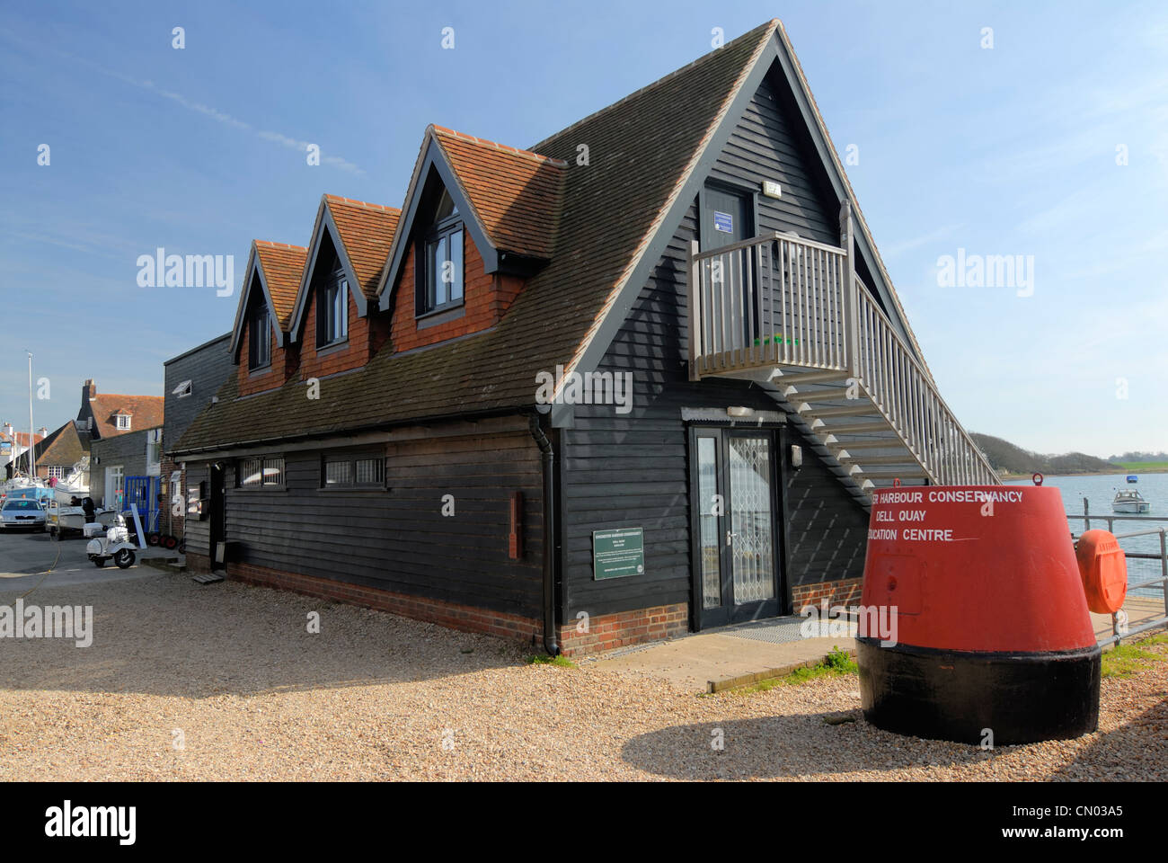 Chichester Hafen Conservancy Bildung Informationszentrum Dell Quay West Sussex Uk Stockfoto