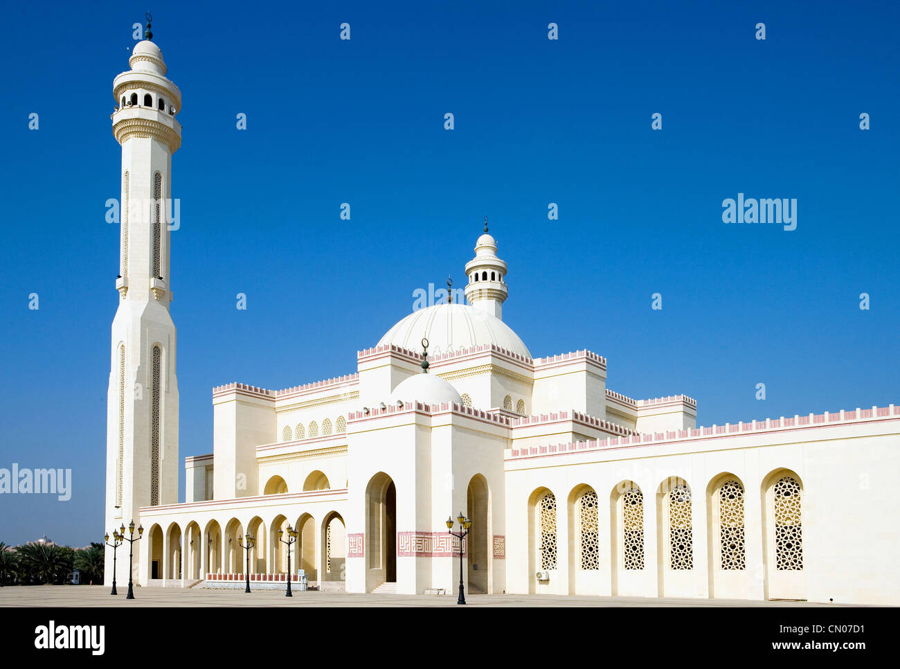 Bahrain, Manama, Al Fateh Mosque, Olso, bekannt als die große Moschee Stockfoto