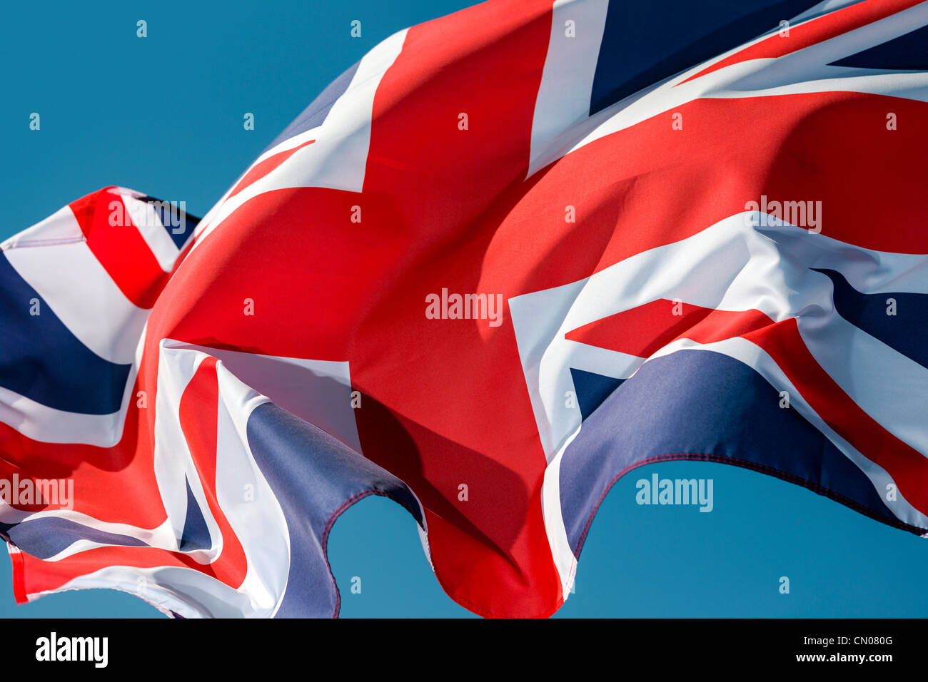 "Union Jack" - Anschluß-Markierungsfahne Stockfoto