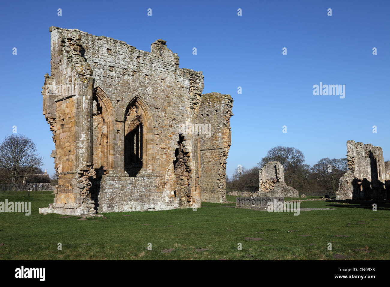 Die Überreste von Egglestone Abtei in der Nähe von Barnard Castle County Durham UK Stockfoto