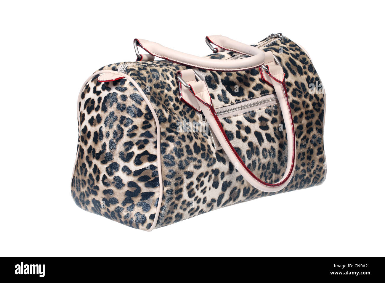 Panther Lederhandtasche Stockfoto