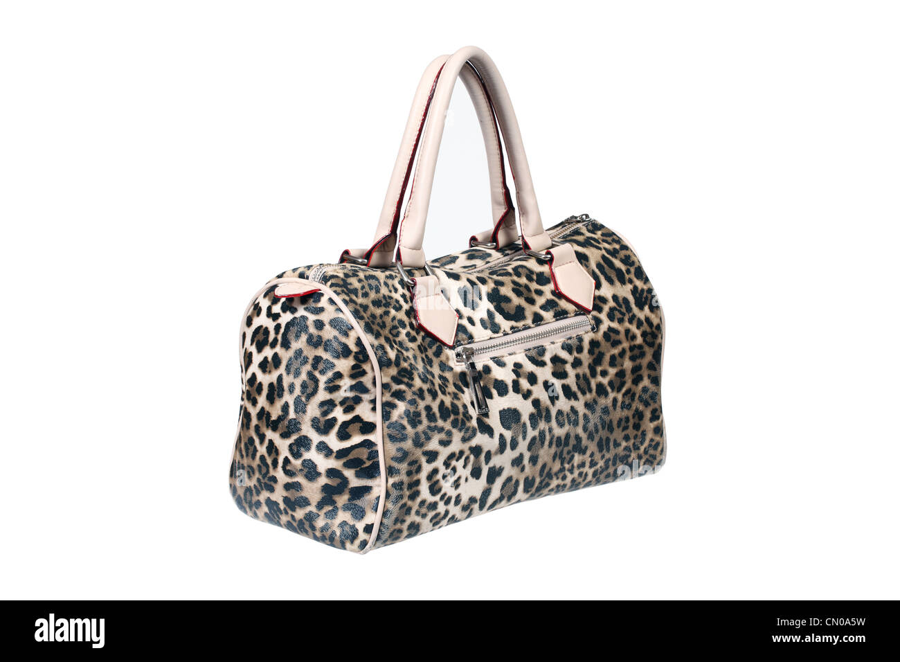 Panther Lederhandtasche Stockfoto