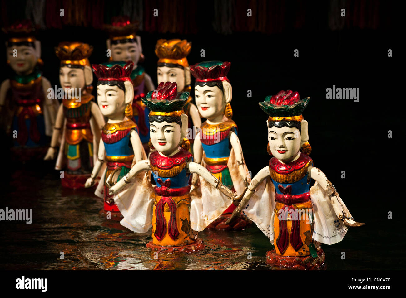 Vietnam Hanoi Wasser Marionetten Theater Stockfoto