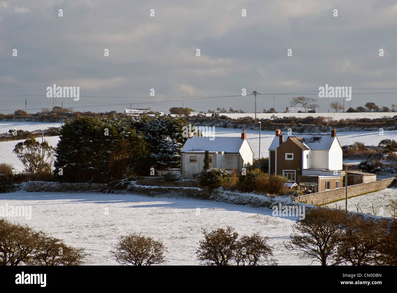Winter in Cornwall, Großbritannien. Stockfoto
