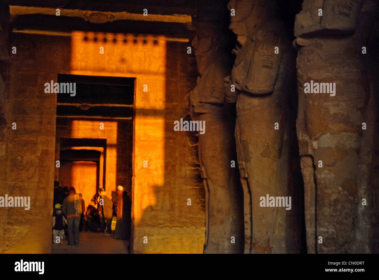 Abu Simbel Tempel des Ramses Ägypten Stockfoto