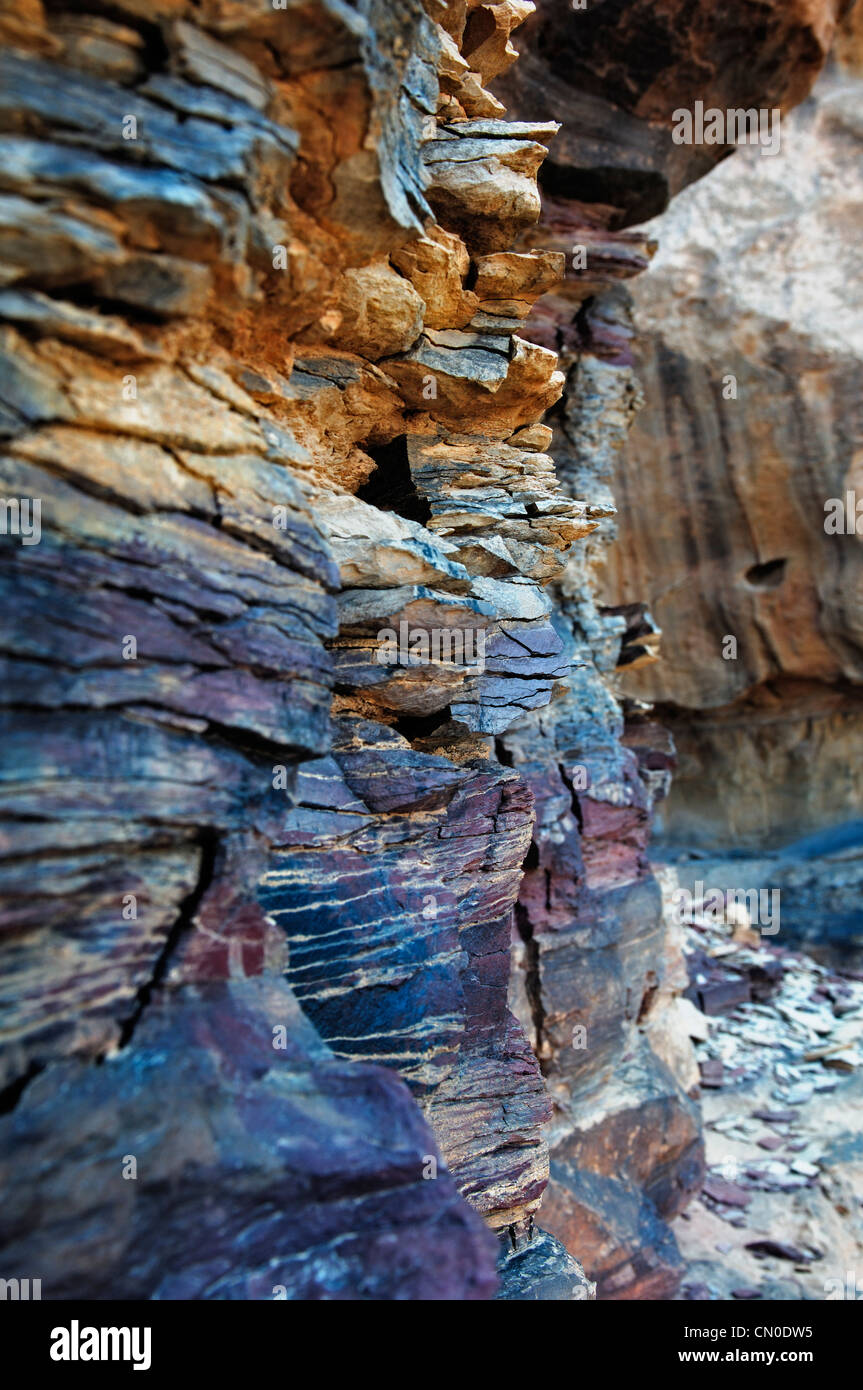 Wadi Rum bunten Sandsteinfelsen Stockfoto