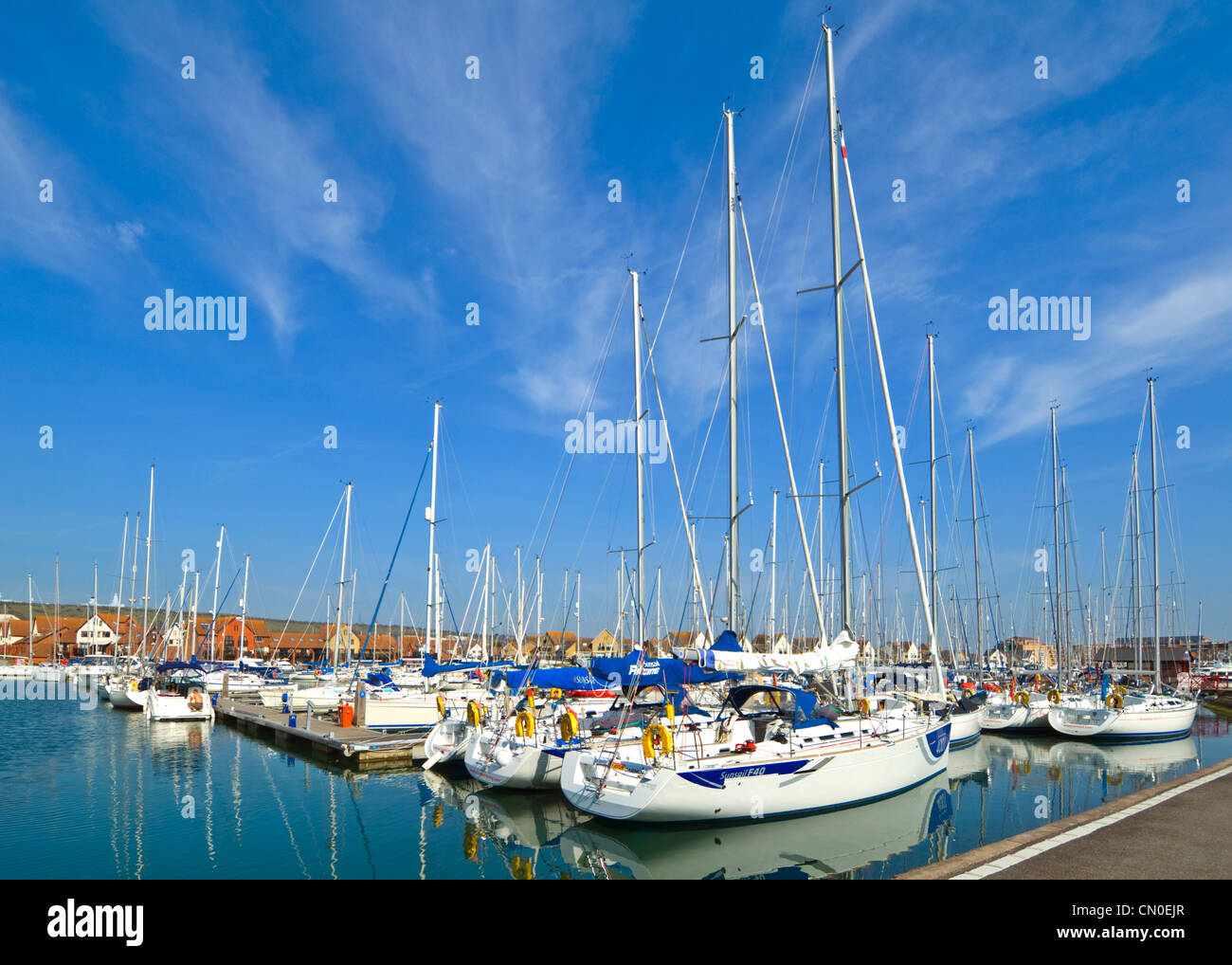 Port Solent Marina, Portsmouth, Hampshire Stockfoto