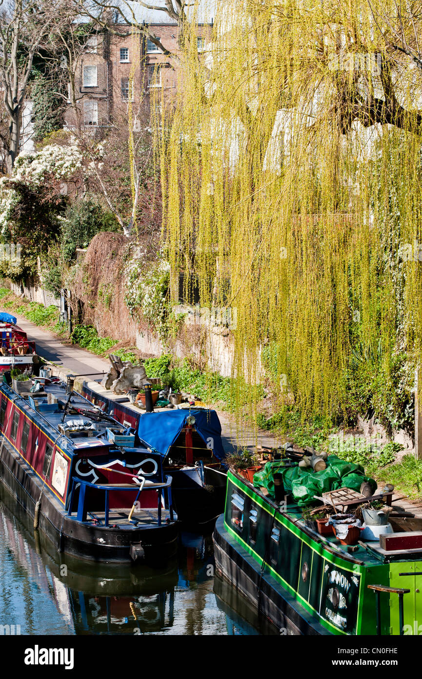 Regents Canal, Islington, N1, London, Vereinigtes Königreich Stockfoto