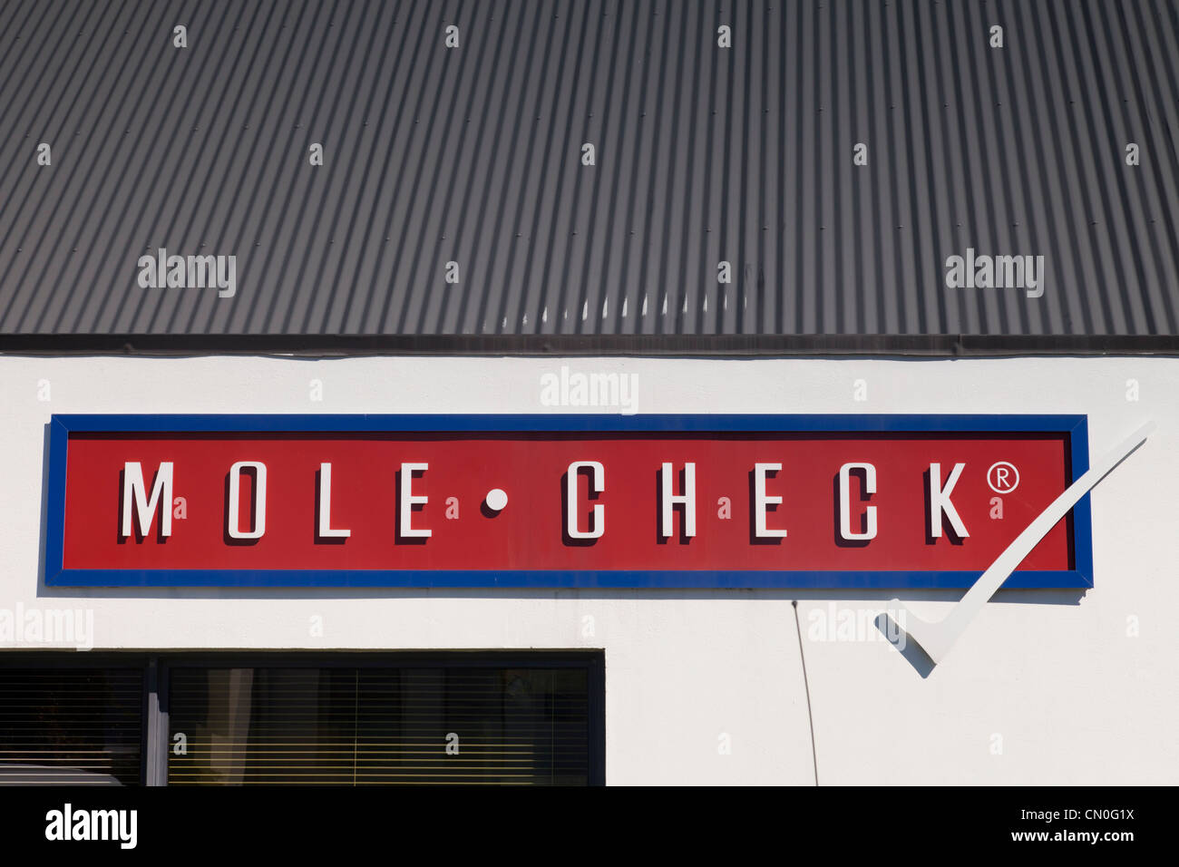 Maulwurf Check Klinik Merivale Christchurch Neuseeland Stockfoto