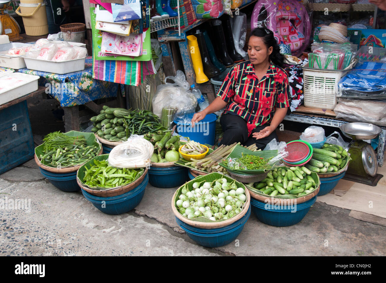 Lebensmittelmarkt Bangkok Stockfoto