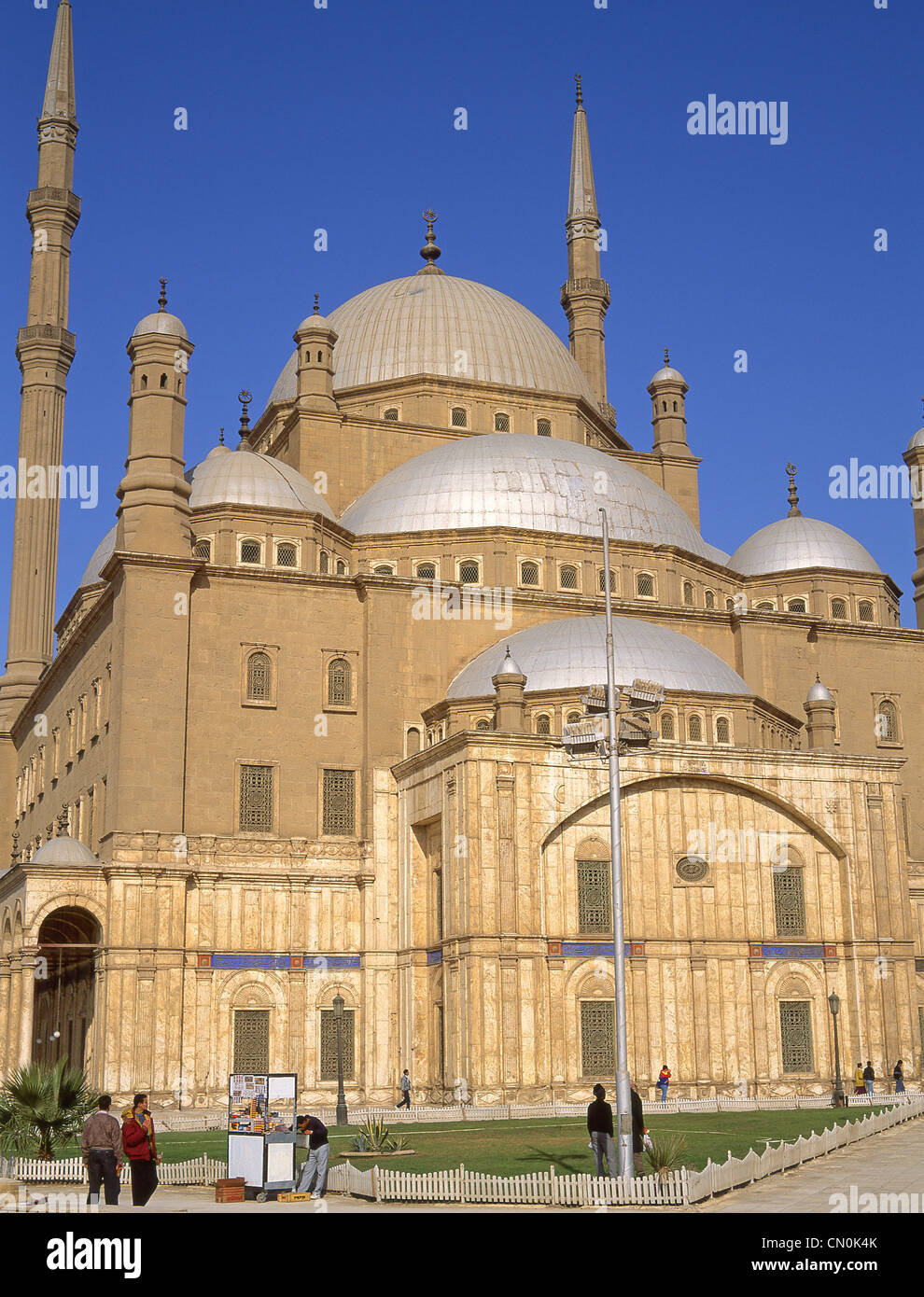 Die Moschee von Mohammad Ali auf dem Gipfel der Zitadelle von Kairo, Mokattam Hill, Kairo, Republik Ägypten Stockfoto