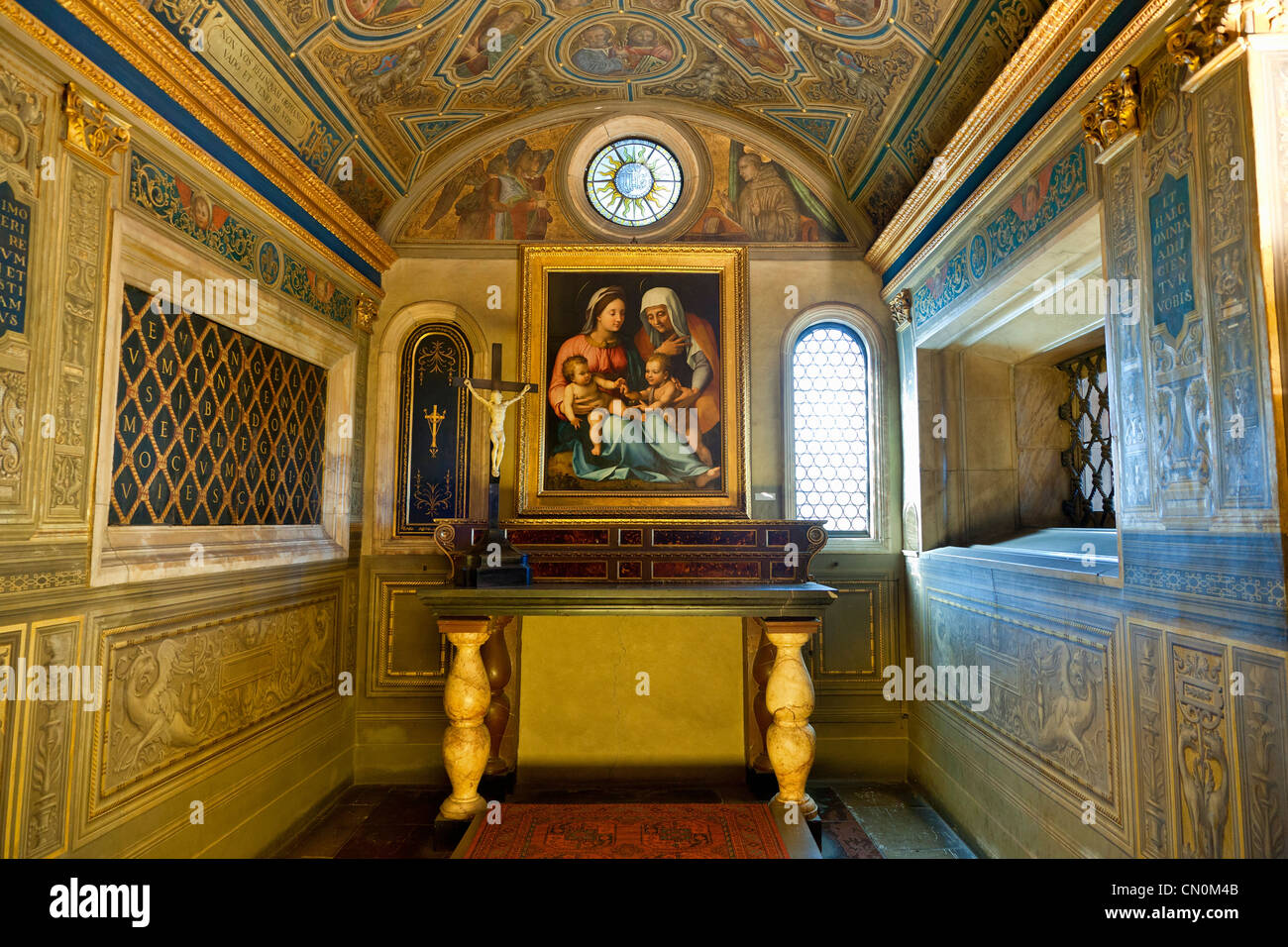 Europa, Italien, Florenz, Kapelle im Palazzo Vecchio, UNESCO-Weltkulturerbe, Stockfoto