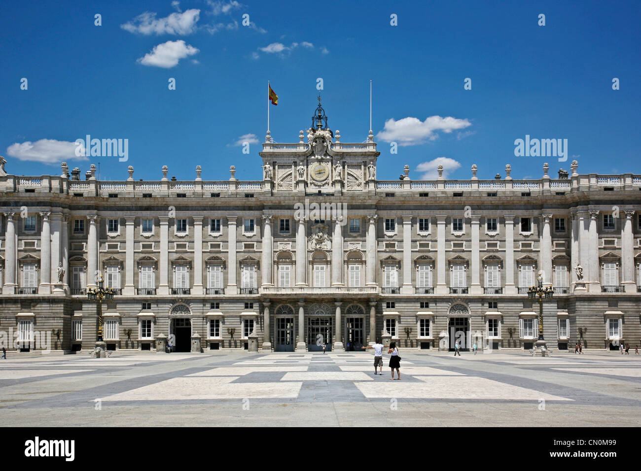 Europa Spanien Kastilien Königspalast von Madrid Stockfoto