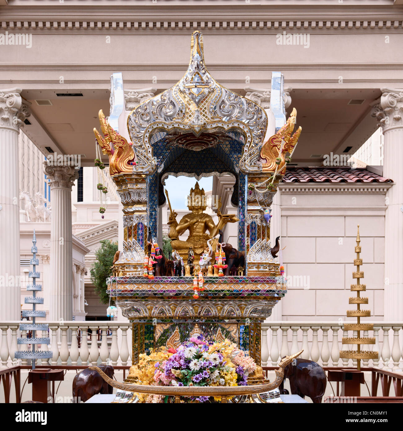 Replikat San Phra Phrom Shrine, Las Vegas-Paradies Stockfoto