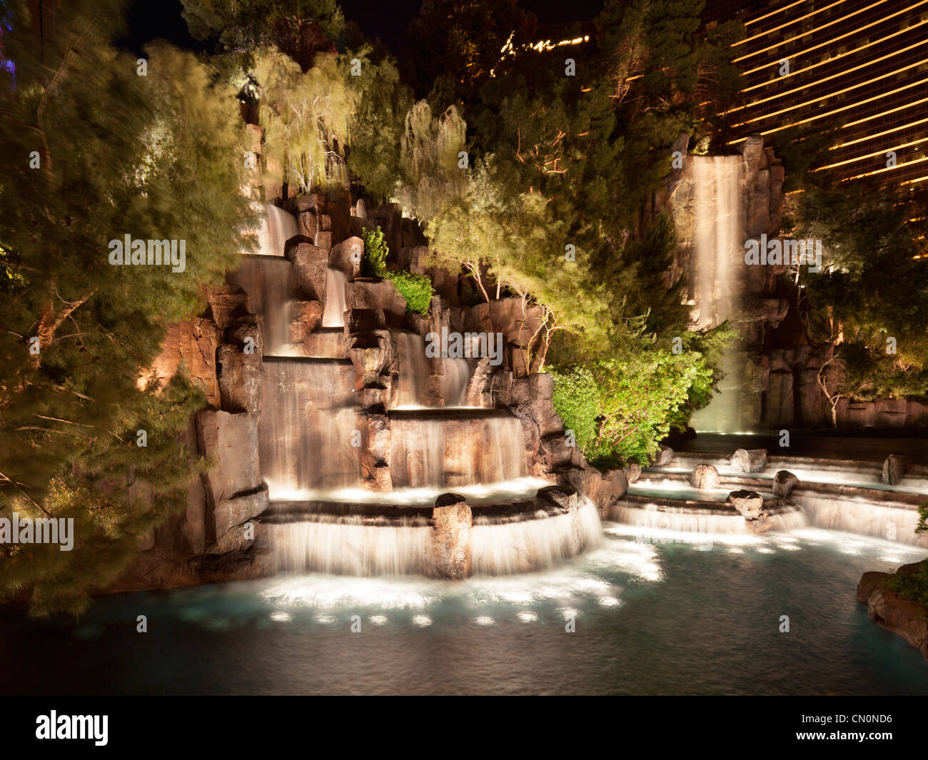 Mirage Vulkan, Las Vegas-Paradies Stockfoto