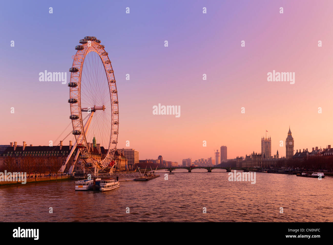 London Eye Stockfoto