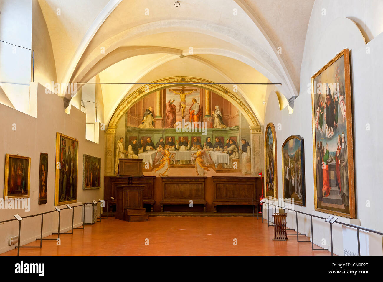 Europa, Italien, Florenz, Museo Nazionale di San Marco, Fresko Stockfoto