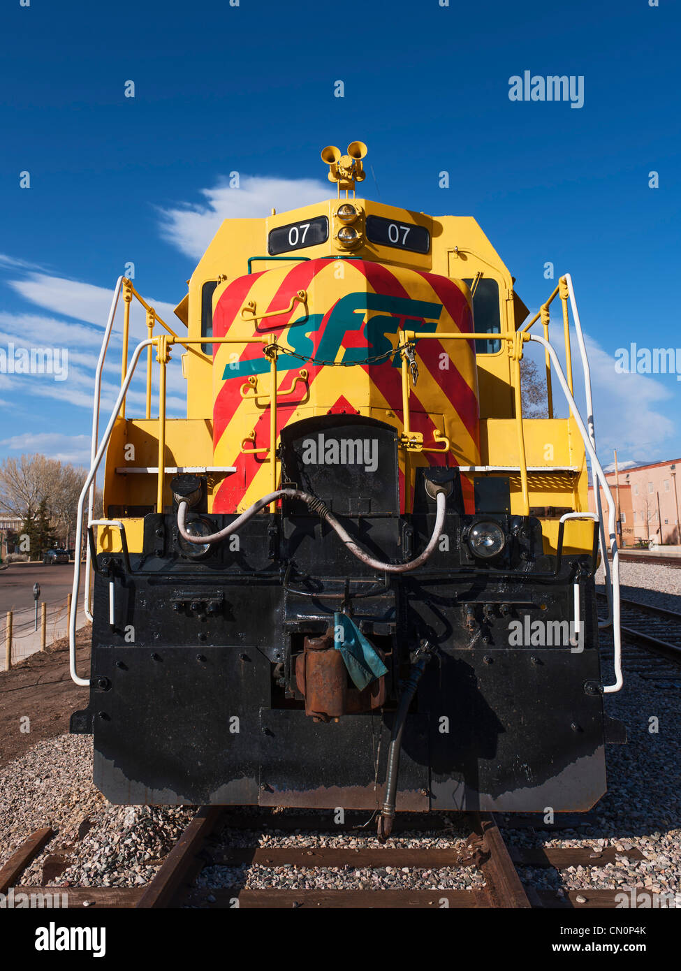 Santa Fe Railyard depot Stockfoto