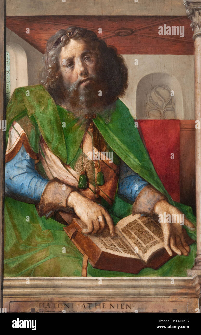 Plato Platon der griechische Philosoph Urbino Gemälde 1474 Justus van