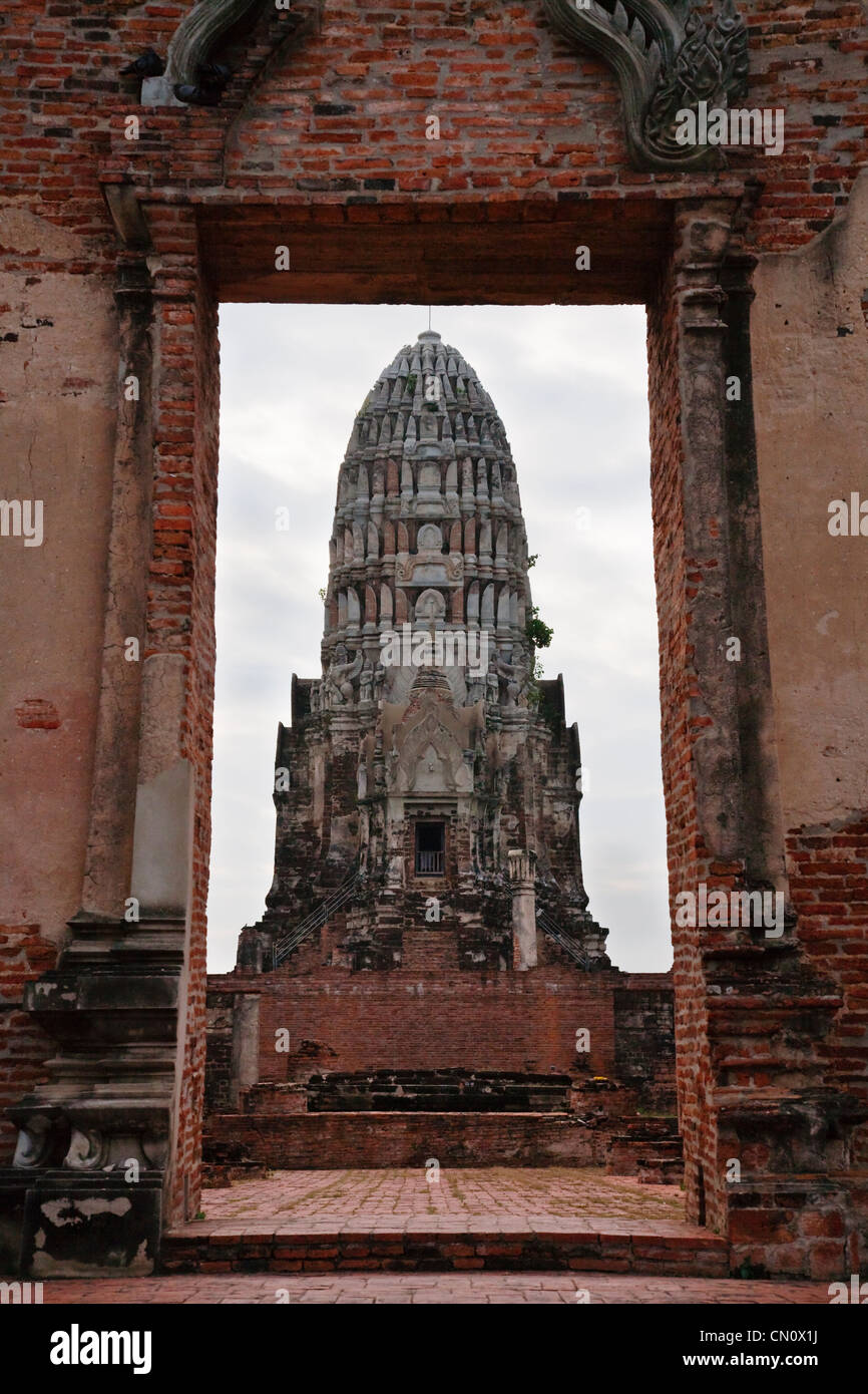 Wat Ratchaburana, Ayutthaya Historical Park, UNESCO-Weltkulturerbe, Thailand Stockfoto