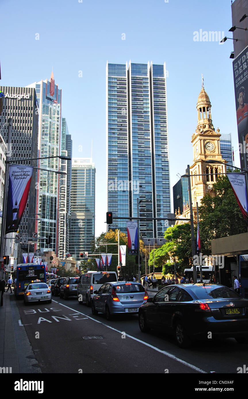 George Street, Central Business District, Sydney, New South Wales, Australien Stockfoto