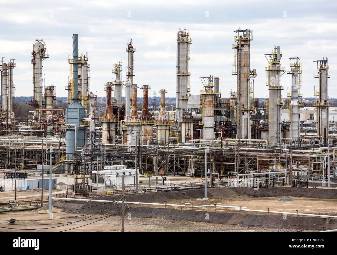 Sunoco Ölraffinerie, Philadelphia, Pennsylvania, USA Stockfoto