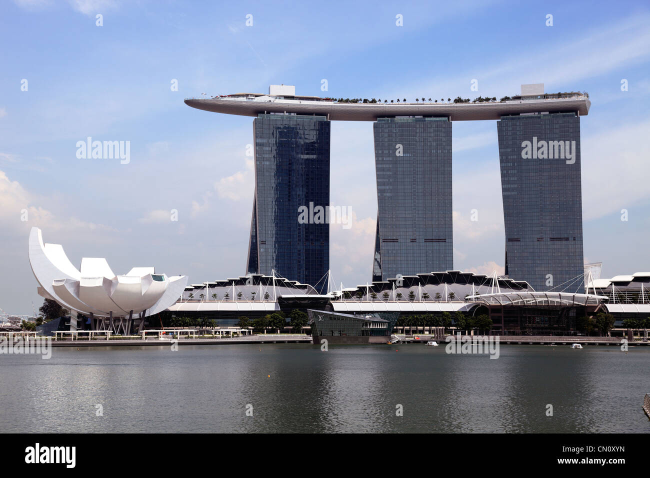 Marina Bay Sands Resort Casino Hotel, Singapur Stockfoto
