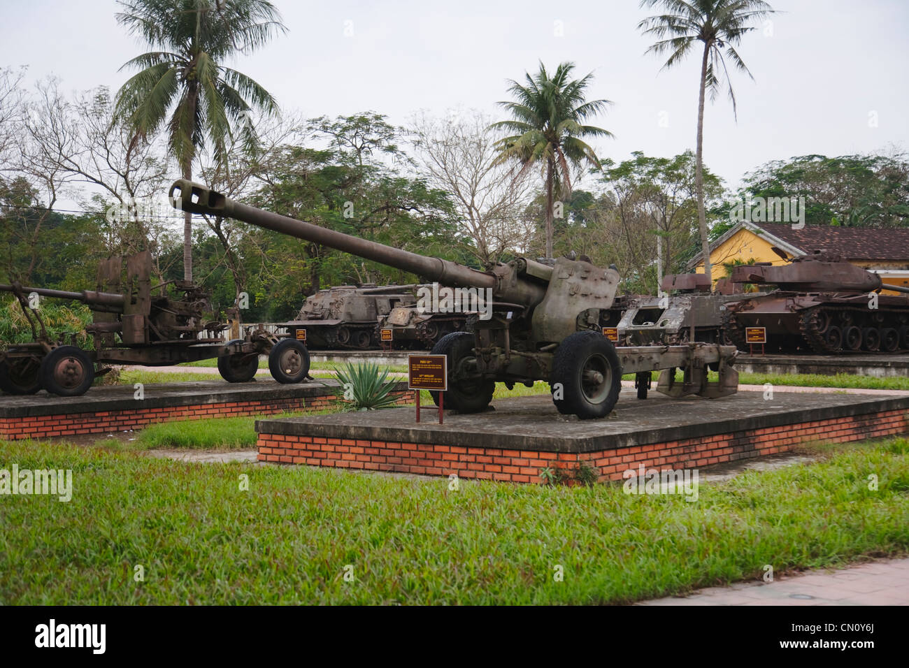 Panzer im Militärmuseum, Hue, Vietnam Stockfoto