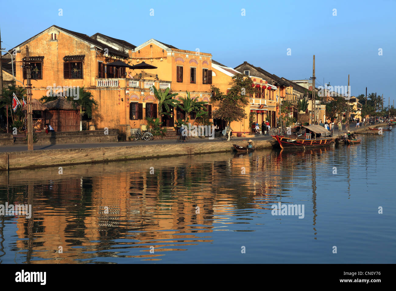 Hafen von historischen Altstadt Hoi an, Vietnam Stockfoto