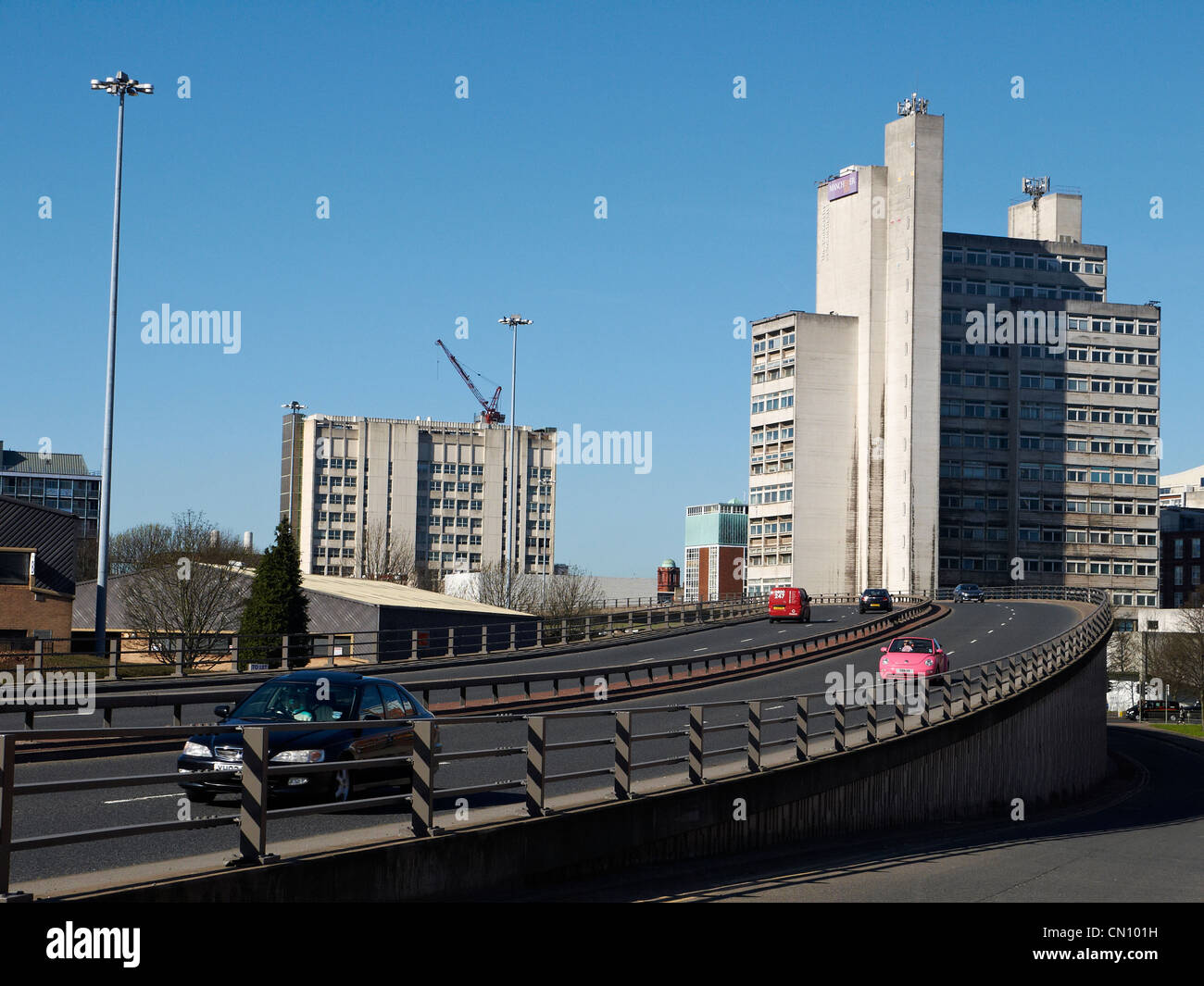 Die Mancunian Way A57(M) Überführung in Manchester UK Stockfoto