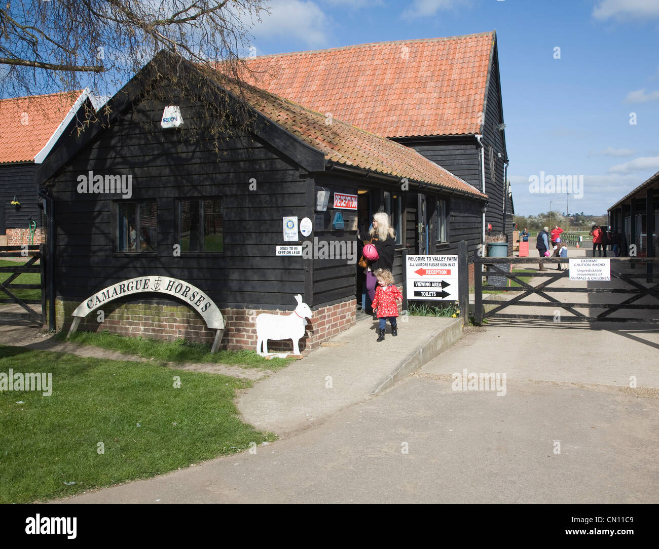 Valley Farm Reitzentrum, Glevering in der Nähe von Wickham Markt, Suffolk, England Stockfoto
